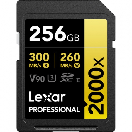 Lexar 256GB Professional 2000x UHS-II SDXC